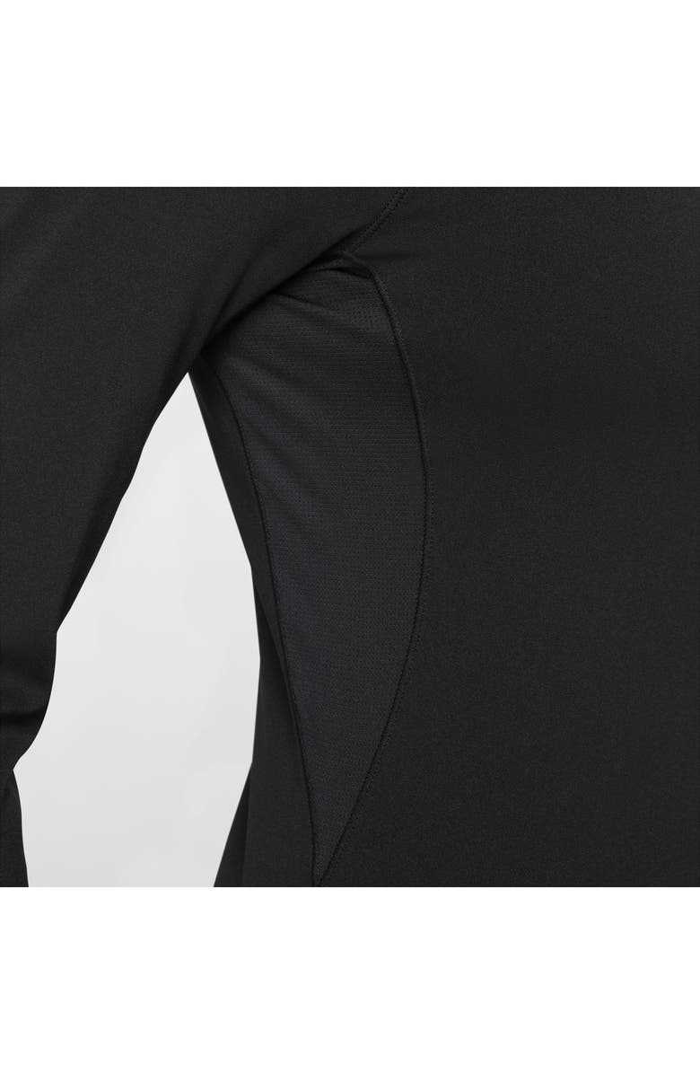 Nike Pro Dri-FIT Long Sleeve Top, Alternate, color, Black/ White