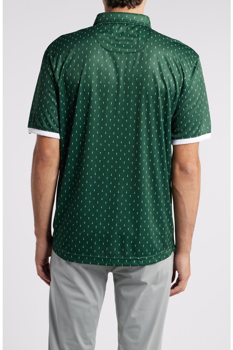 Jasper Tee Print Golf Polo, Alternate, color, HUNTER