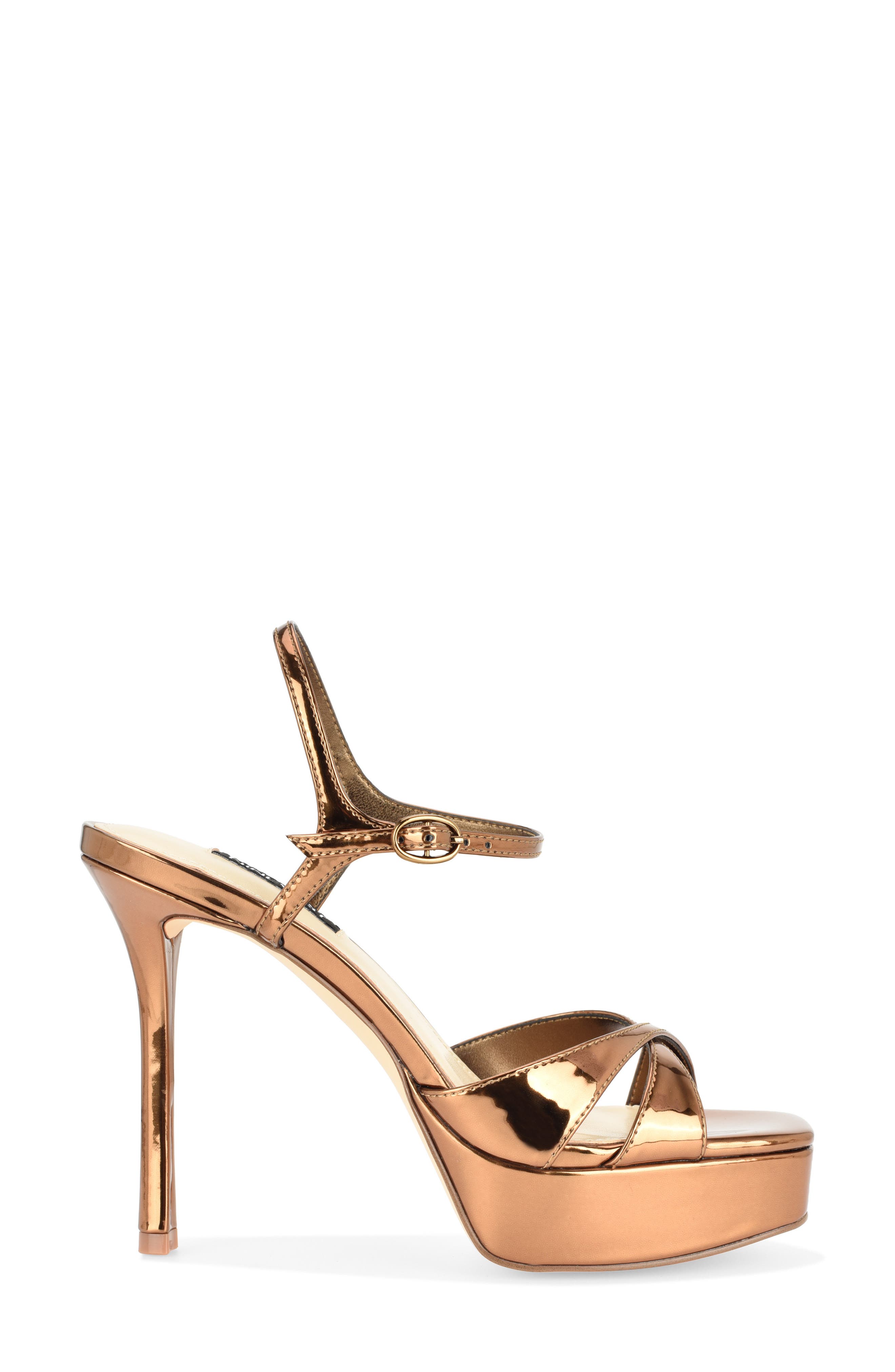 Tates Ankle Strap Platform Sandal, Alternate, color, BRONZE