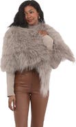 GORSKI Select Genuine Shearling Shawl