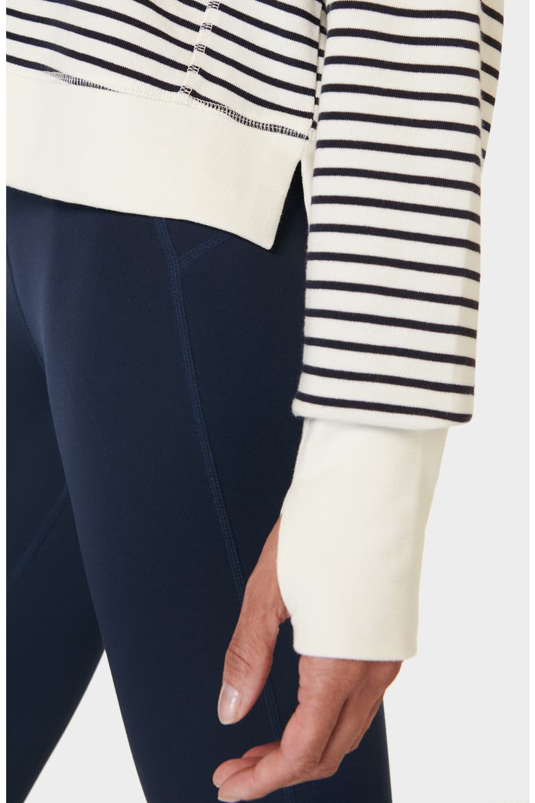 After Class Crop Sweatshirt, Alternate, color, LILY WHITE