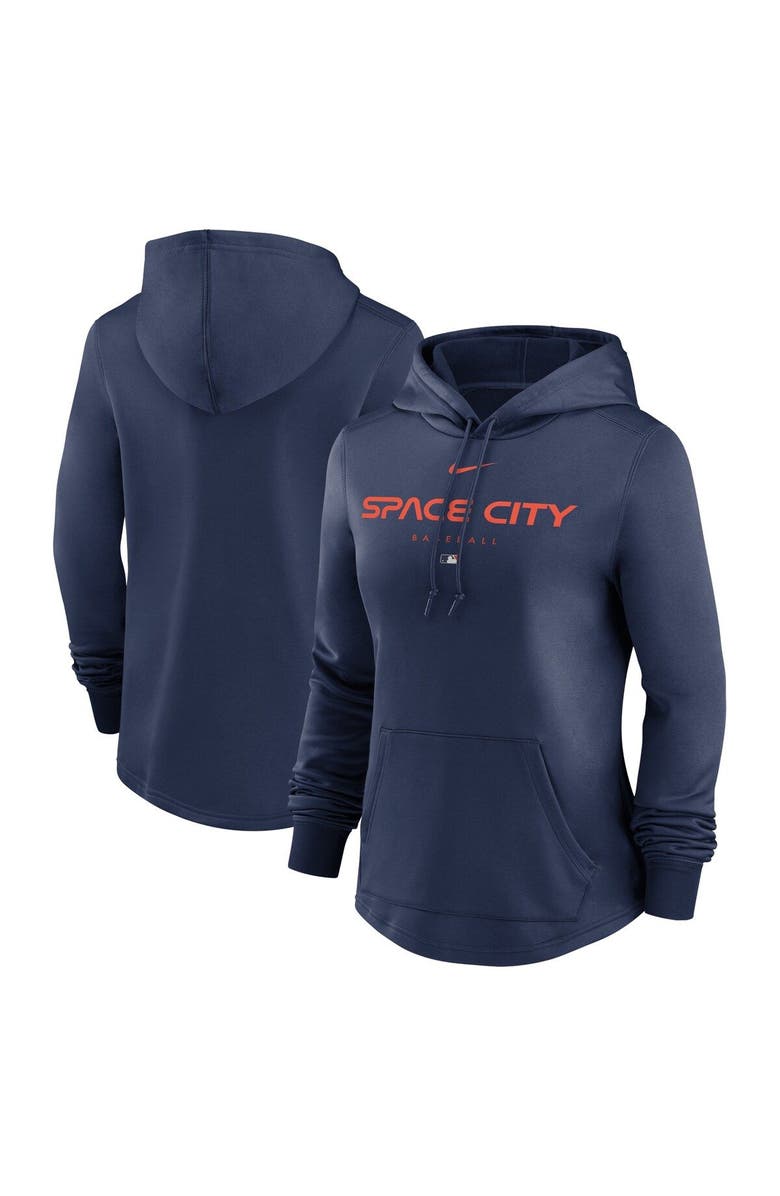 Nike Women's Nike  Navy Houston Astros City Connect Pregame Performance Pullover Hoodie, Main, color, 