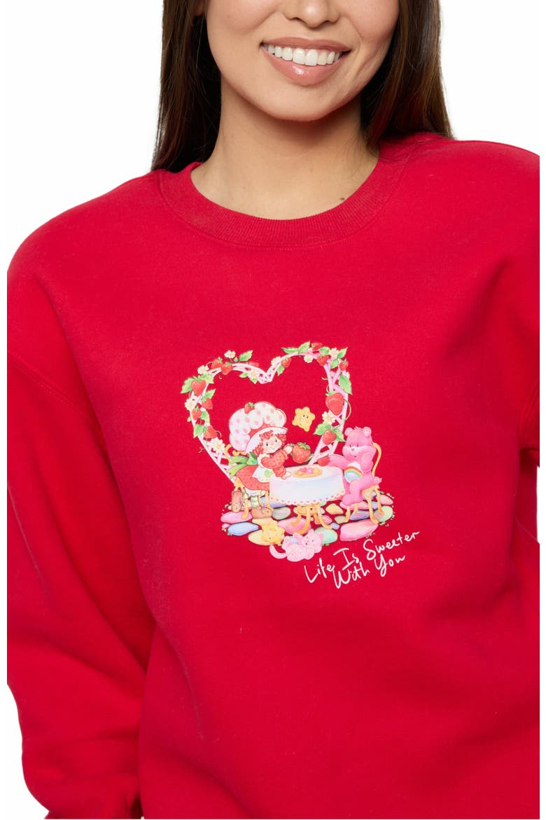 Life Is Sweet Crewneck, Red, Alternate, color, RED