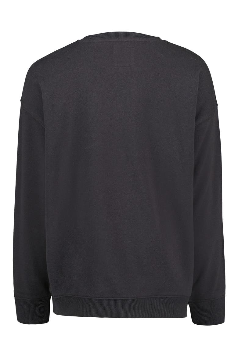 Kids' Making Waves Graphic Sweatshirt, Alternate, color, BLACK SANDS
