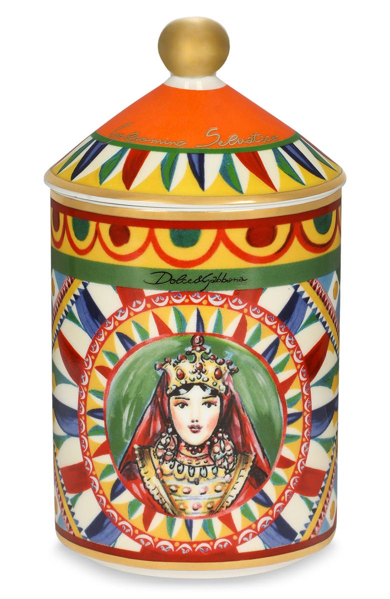 Dolce&Gabbana Lidded Scented Candle, Main, color, Medium Green