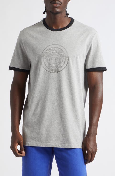 Medusa Logo Ringer Graphic T-Shirt