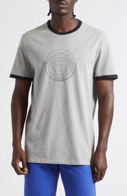 Versace Medusa Logo Ringer Graphic T-Shirt