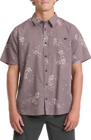 Billabong Sundays Short Sleeve Cotton Blend Button-Up Shirt