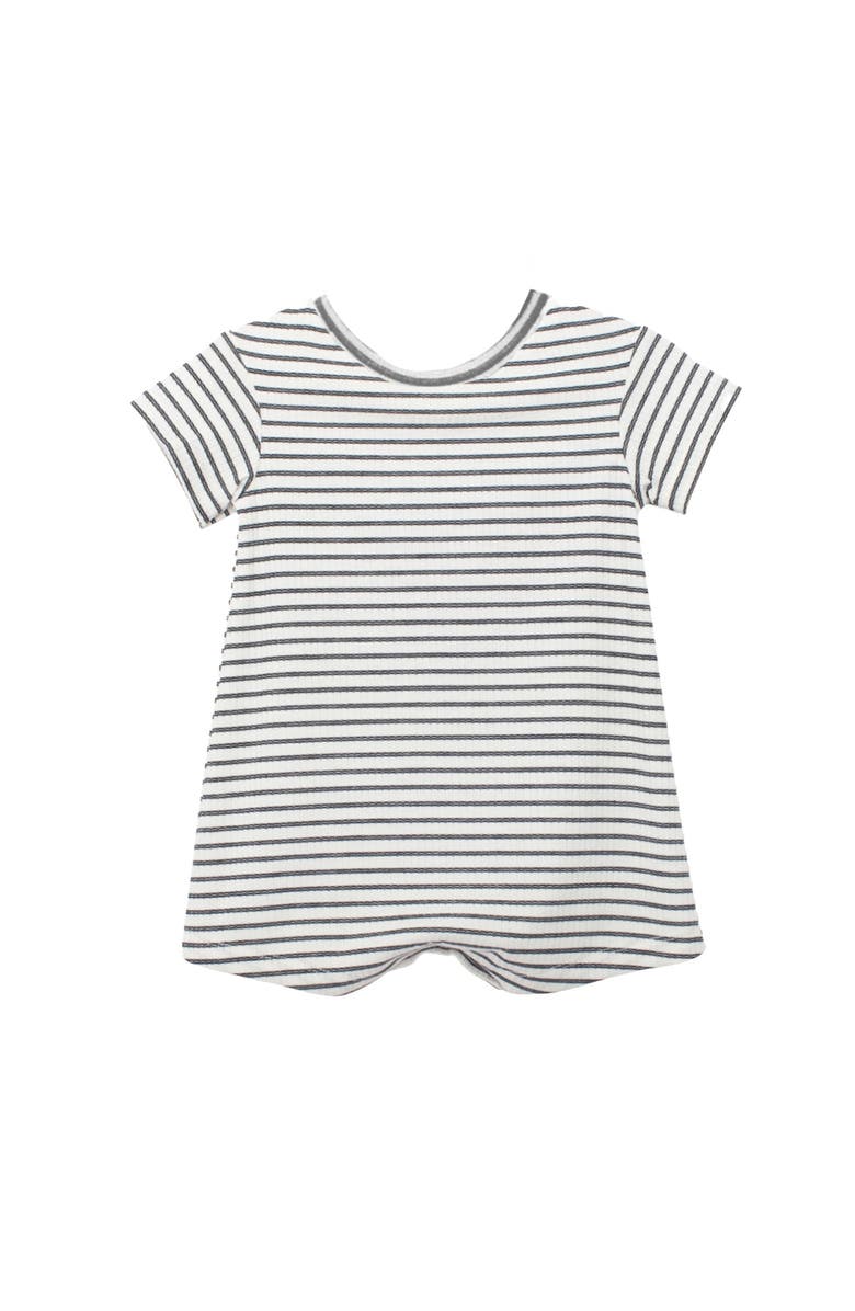 Beckett and Bear Micah Short Sleeve Romper, Alternate, color, White