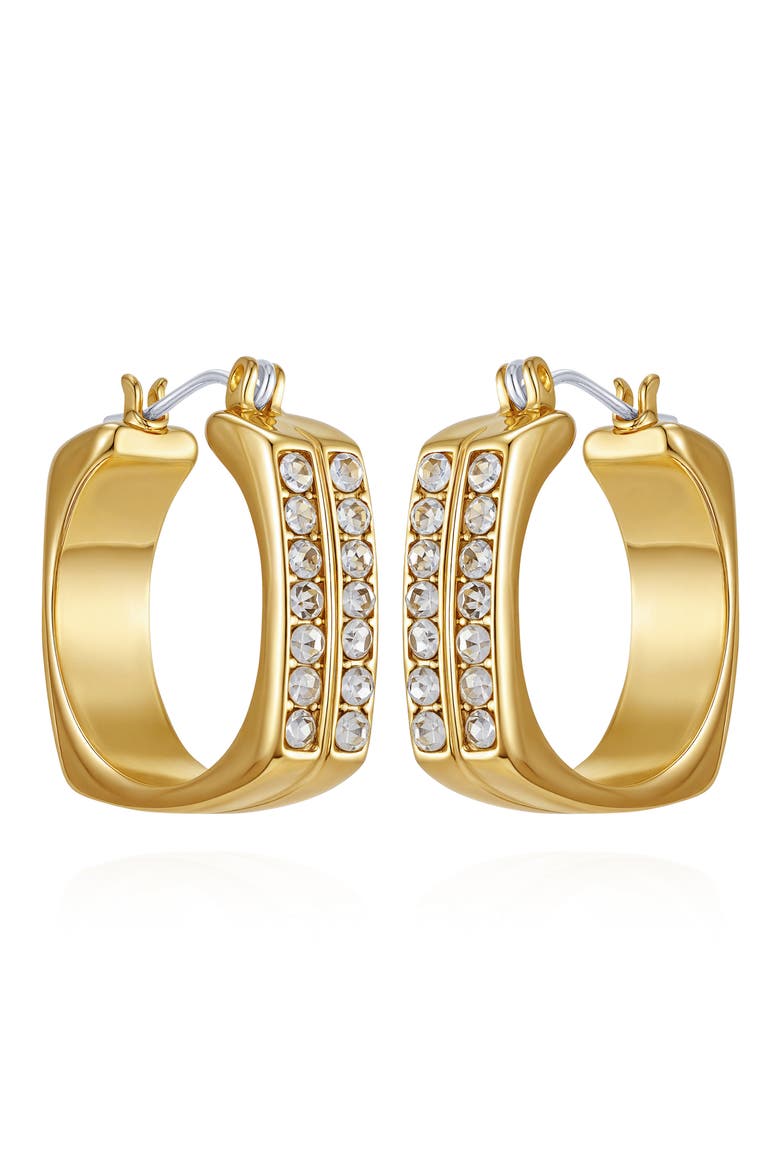 Crystal Hoop Earrings, Main, color, GOLD
