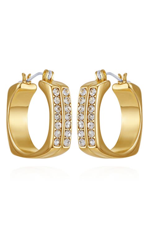 Crystal Hoop Earrings