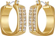 Vince Camuto Crystal Hoop Earrings