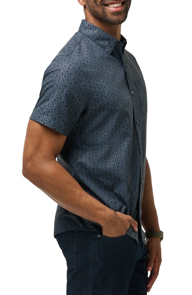 TravisMathew Country Mile Short Sleeve Button-Up Shirt, Alternate, color,