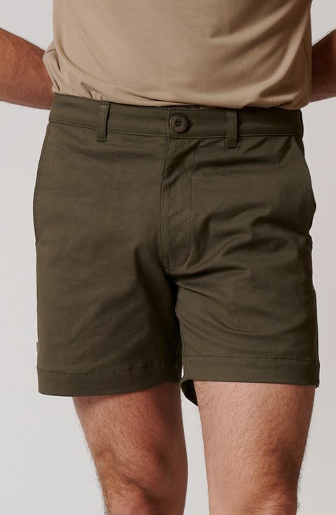 Stretch Cotton Chino Shorts