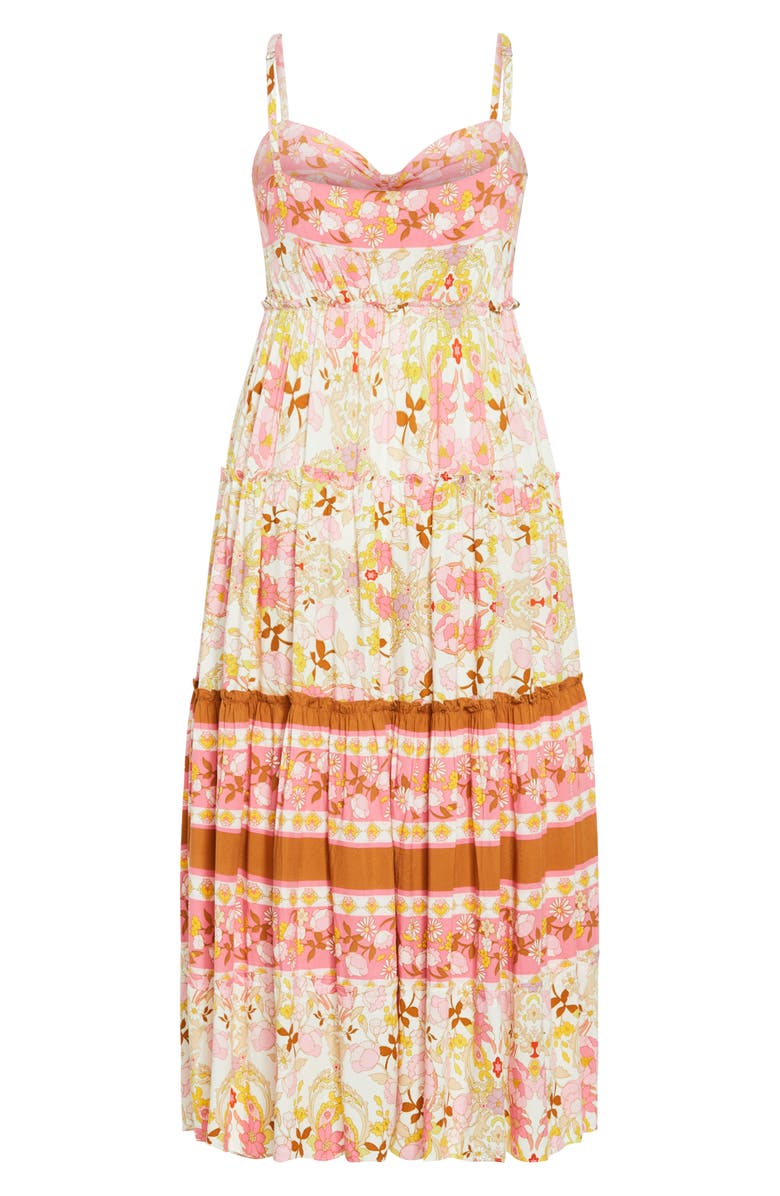 City Chic Lilah Love Floral Maxi Dress, Alternate, color, 