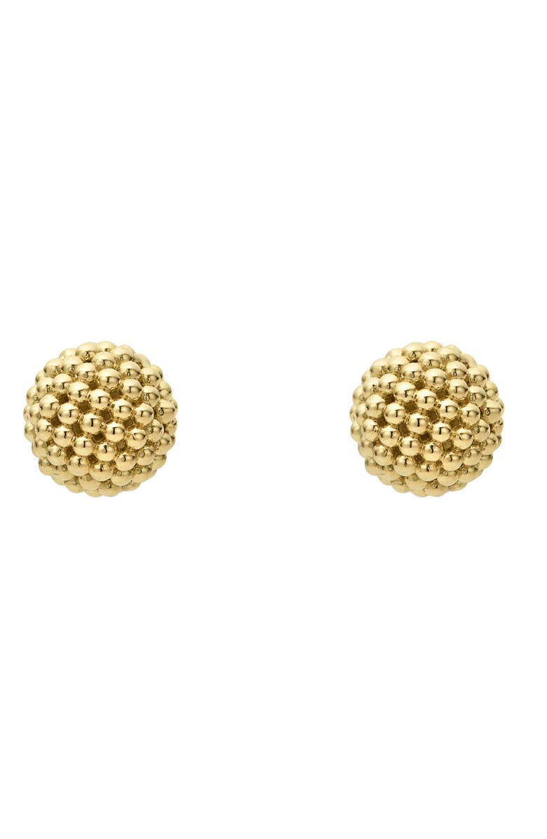LAGOS Caviar Ball Stud Earrings, Alternate, color, Gold