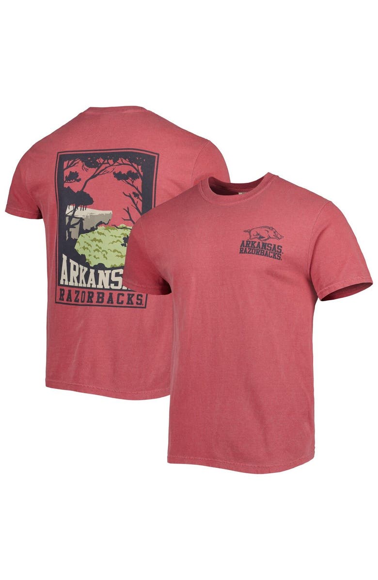 IMAGE ONE Men's Crimson Arkansas Razorbacks Hyperlocal Tree T-Shirt, Main, color,