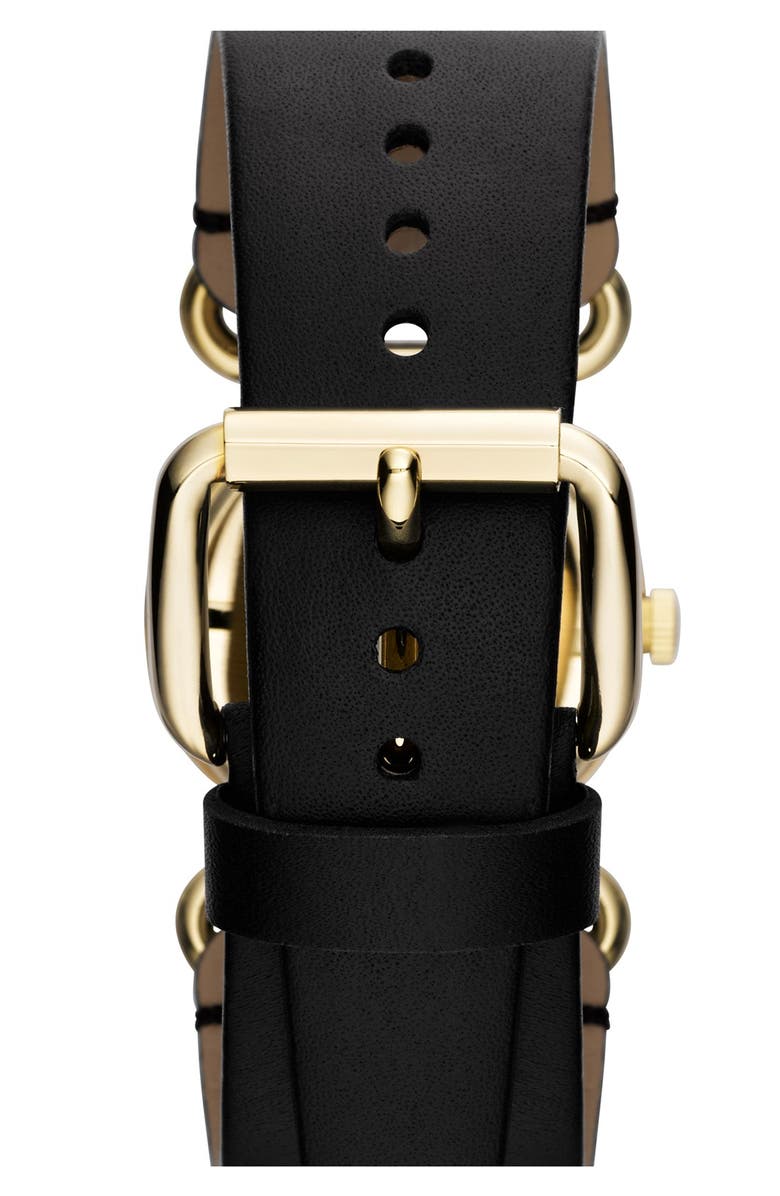 MARC BY MARC JACOBS 'Small Molly' Leather Strap Watch, 30mm, Alternate, color, 