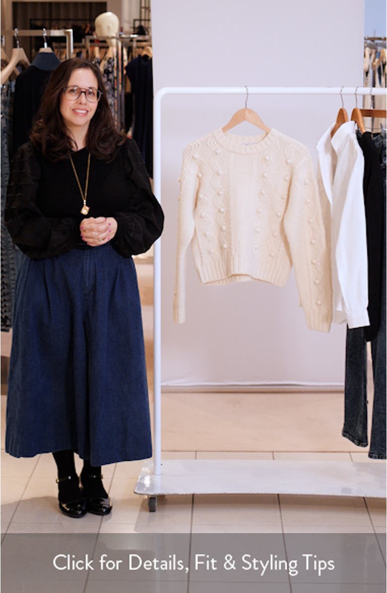 Mix Stitch Crewneck Sweater, sales video thumbnail