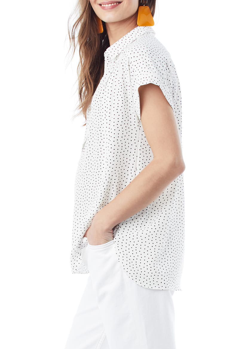 Shannon Maternity/Nursing Top, Alternate, color, WHITE POLKA