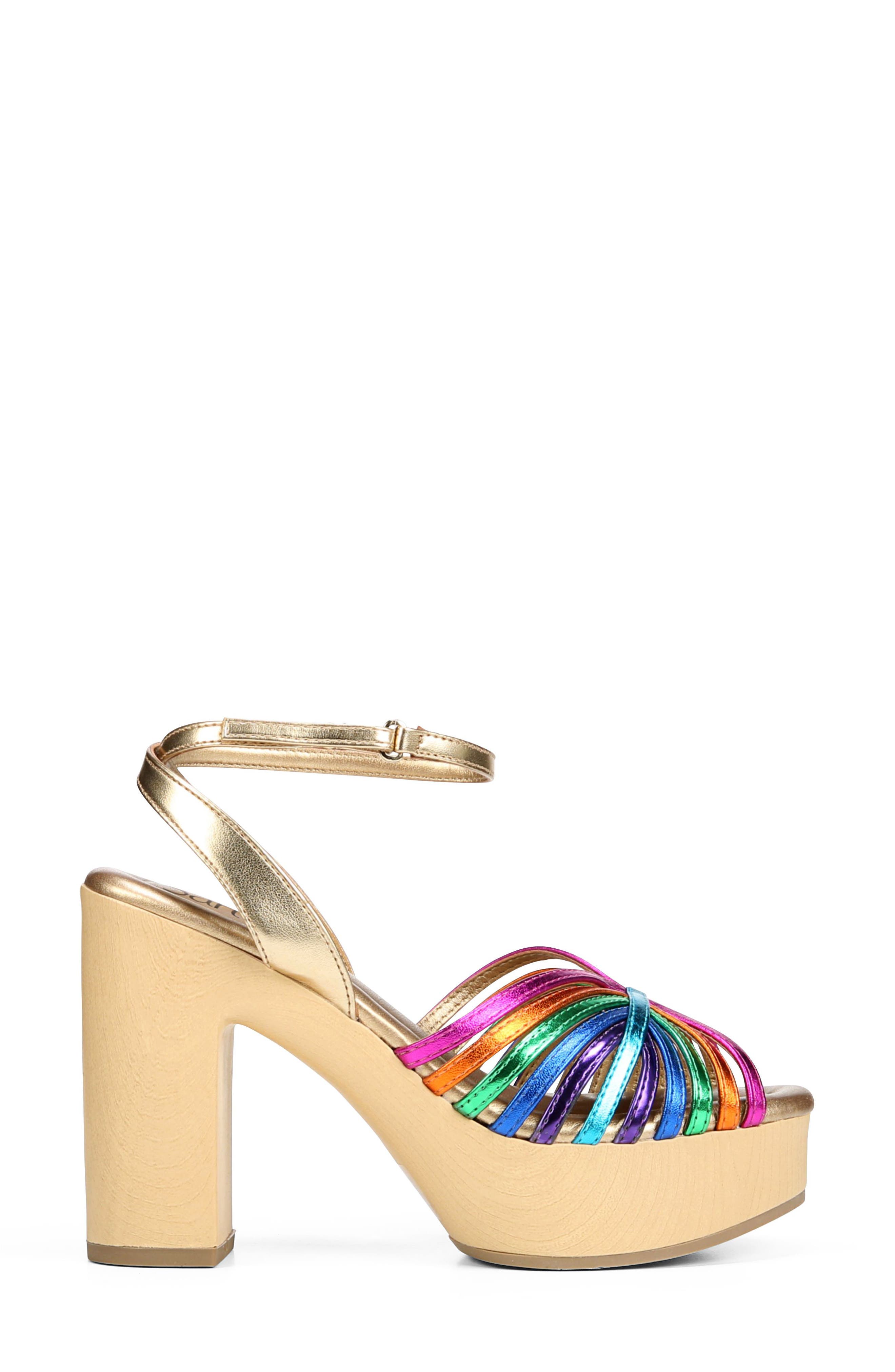 Franco Sarto Willow Ankle Strap Platform Sandal, Alternate, color, 