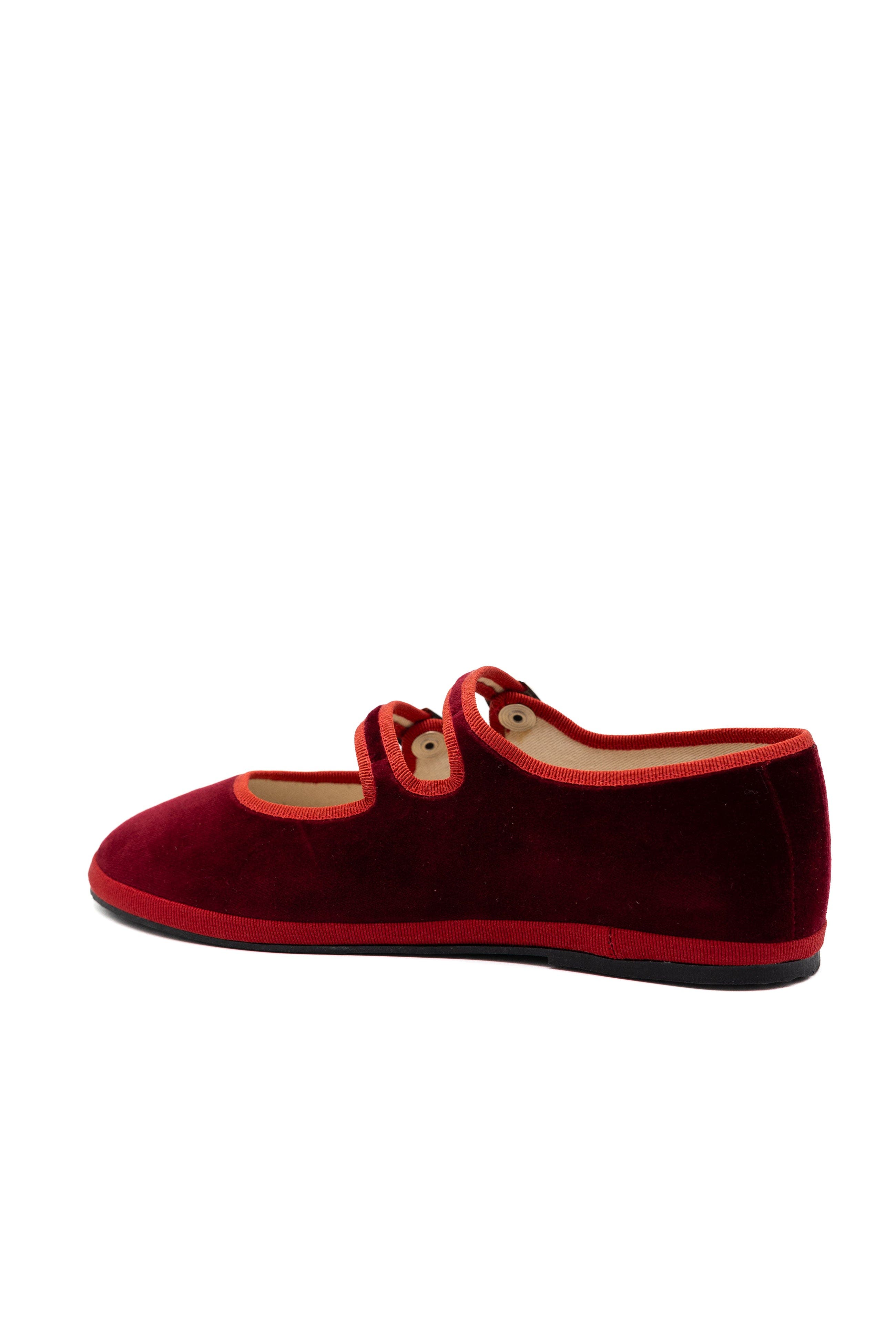 Mary Jane Double Strap Ballet Flats, Alternate, color, Accademia Deep Red