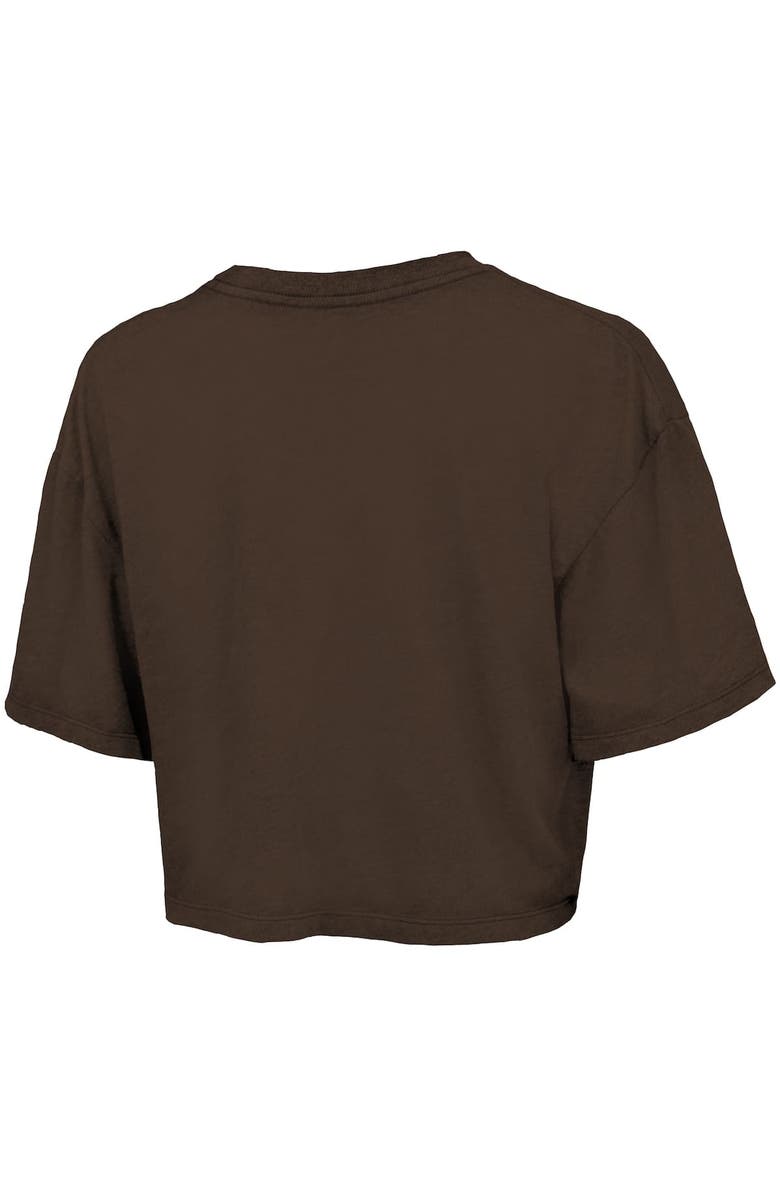 Majestic Threads Women's Majestic Threads Brown San Diego Padres Boxy Crop T-Shirt, Alternate, color, Brown