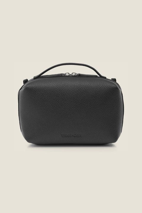 Toto Split Compartment Leather Travel Dopp Kit