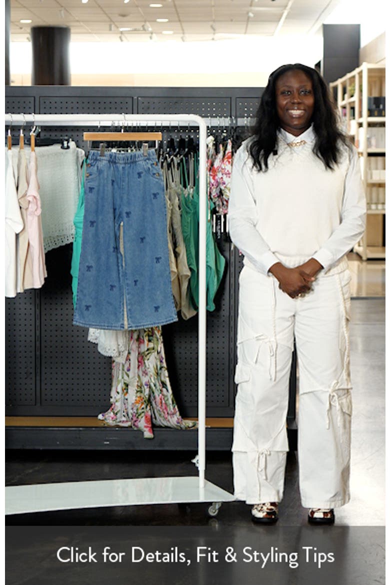 Kids' Bow Laser Wide Leg Jeans video