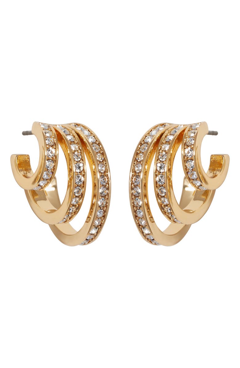ROXANNE ASSOULIN The Triple Hoop Earrings, Main, color, Gold
