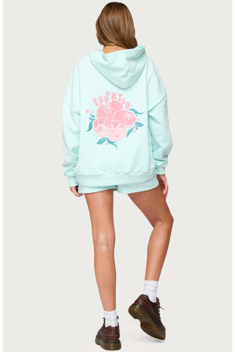 Beach Bloom Hoodie, Alternate, color, MINT