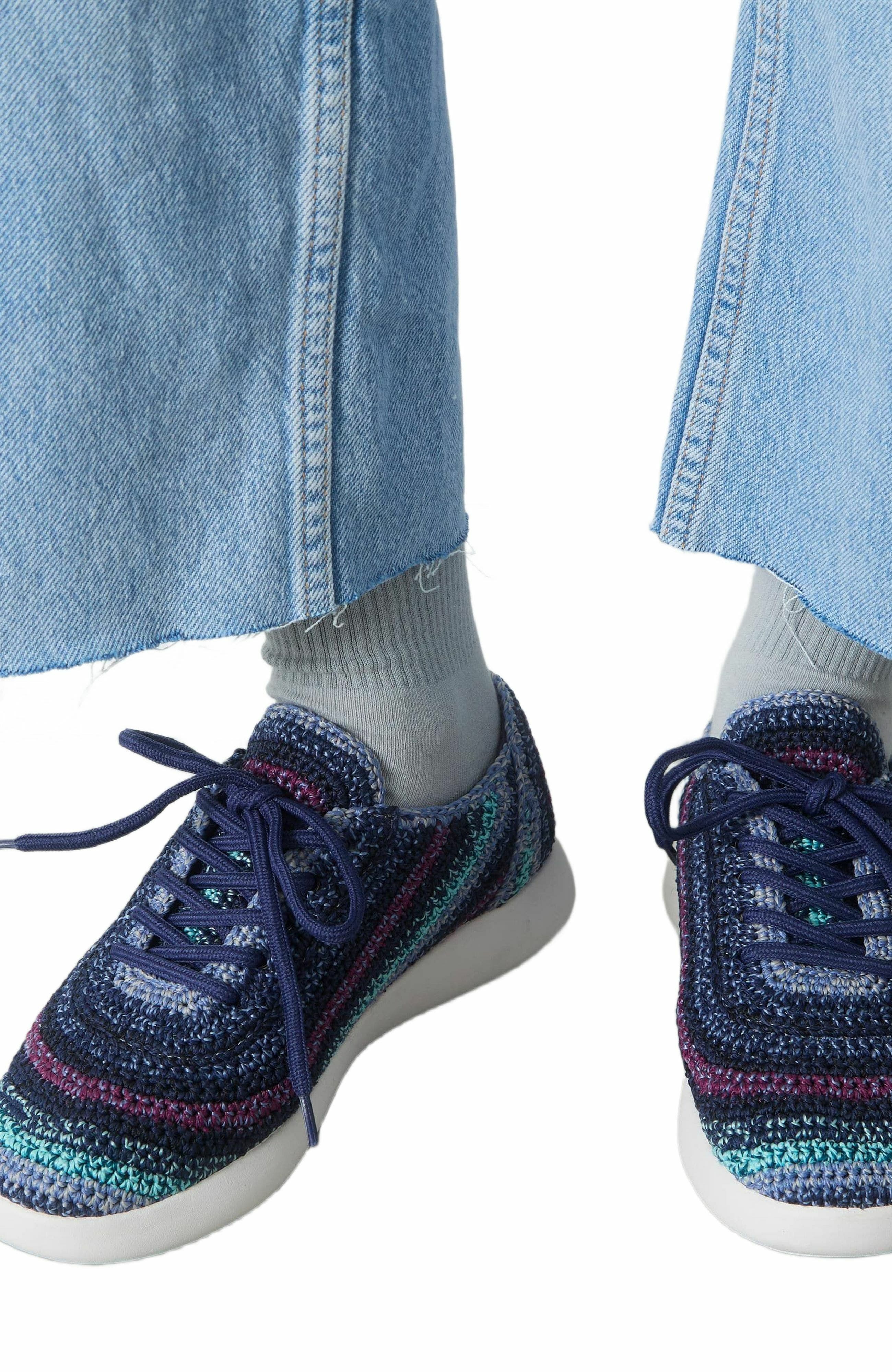 Asha Sneaker, Alternate, color, Lapis Stripe