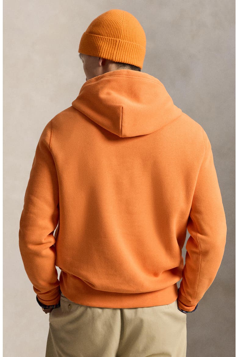 Cotton Blend Fleece Hoodie, Alternate, color, ORANGE