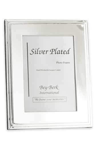 Bey-Berk Textured Metal 8" x 10" Picture Frame