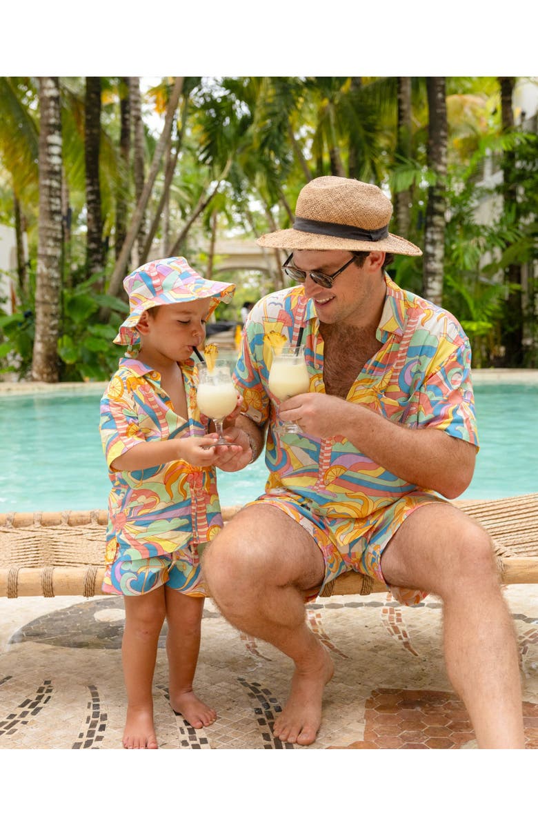 Kenny Flowers The Paradiso - Boys Swim Trunks UPF 50+, Alternate, color, Yellow