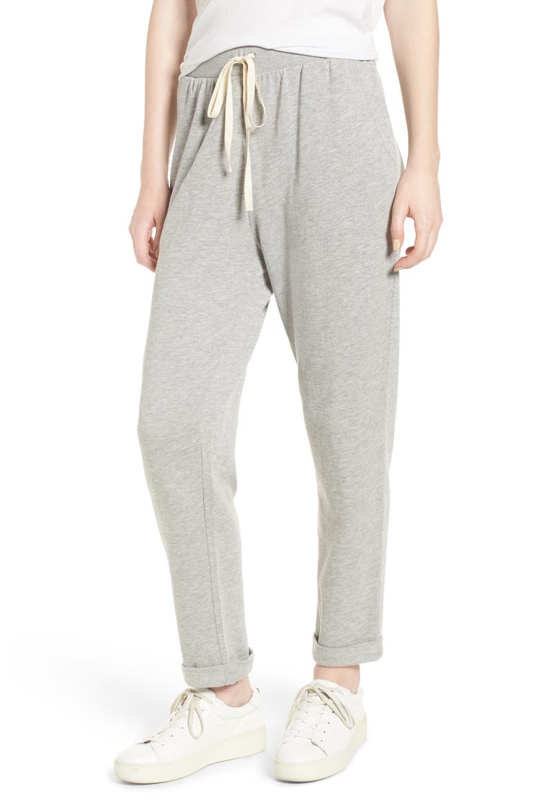 Fleece Lined Joggers, Main, color, GREY MEDIUM HEATHER