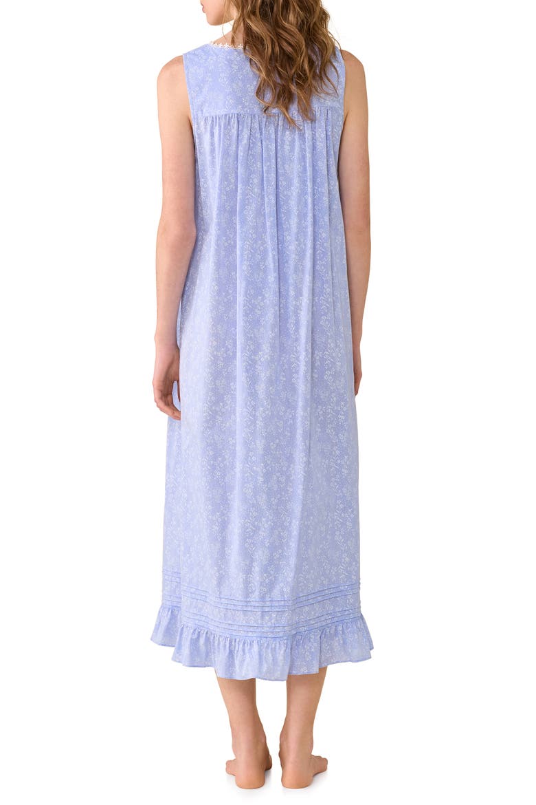 Ballet Cotton Nightgown, Alternate, color, DENIM BLUE