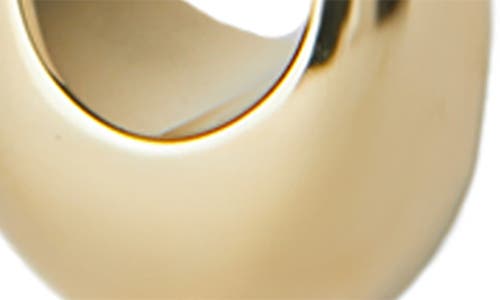 Argento Vivo Sterling Silver Chunky Huggie Hoop Earrings In Gold