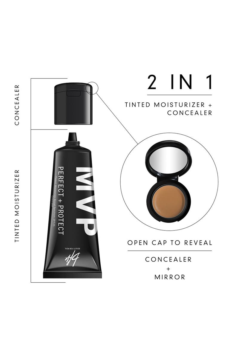 BEAUTY FOR REAL MVP Perfect+Protect 2-IN-1 SPF25 Tinted Moisturizer and Concealer - Deep #1, Alternate, color, 
