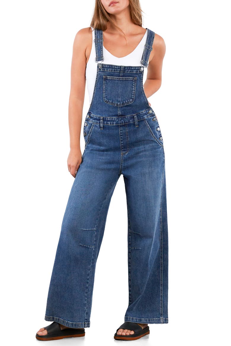 Lucky Denim Overalls, Main, color, SHARK BLUE