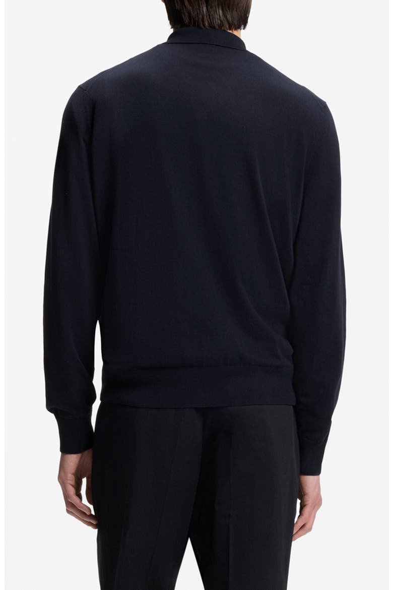 Gemello Cotton Polo Sweater, Alternate, color, DARK BLUE