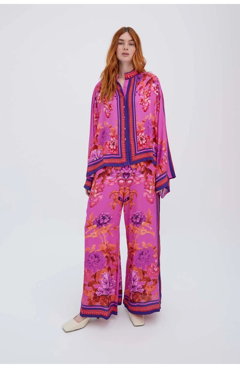 RAISHMA Alisa Pink Viscose Shirt, Main, color, Pink