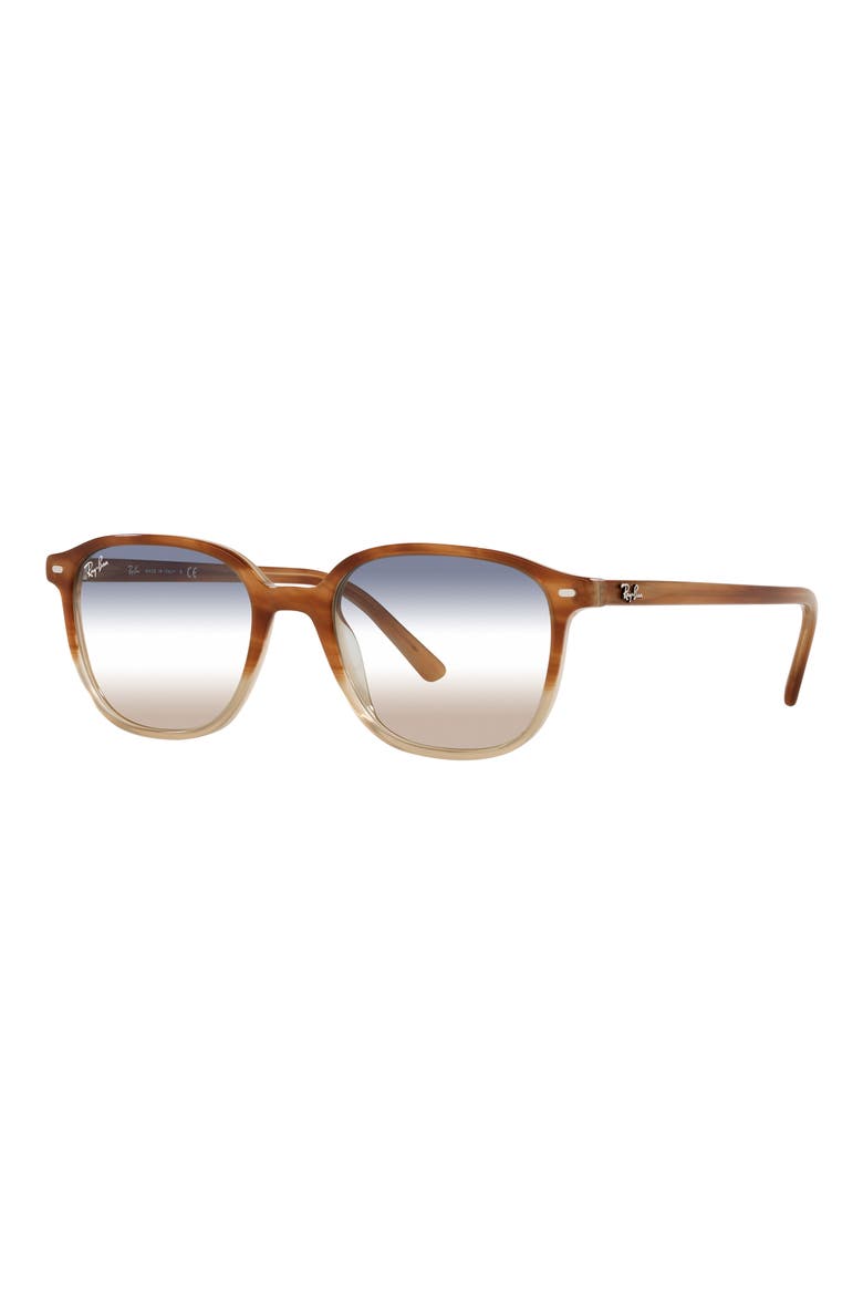 55mm Square Sunglasses, Alternate, color, LITE BRN HAVA