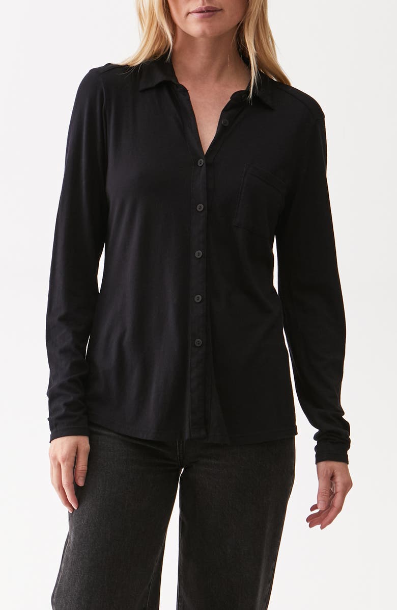 Michael Stars Harley Long Sleeve Ultra Jersey Shirt, Alternate, color,