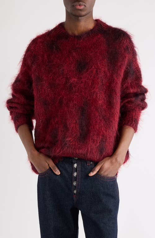 Isabel Marant Miller Mohair Sweater Deep Red In Red