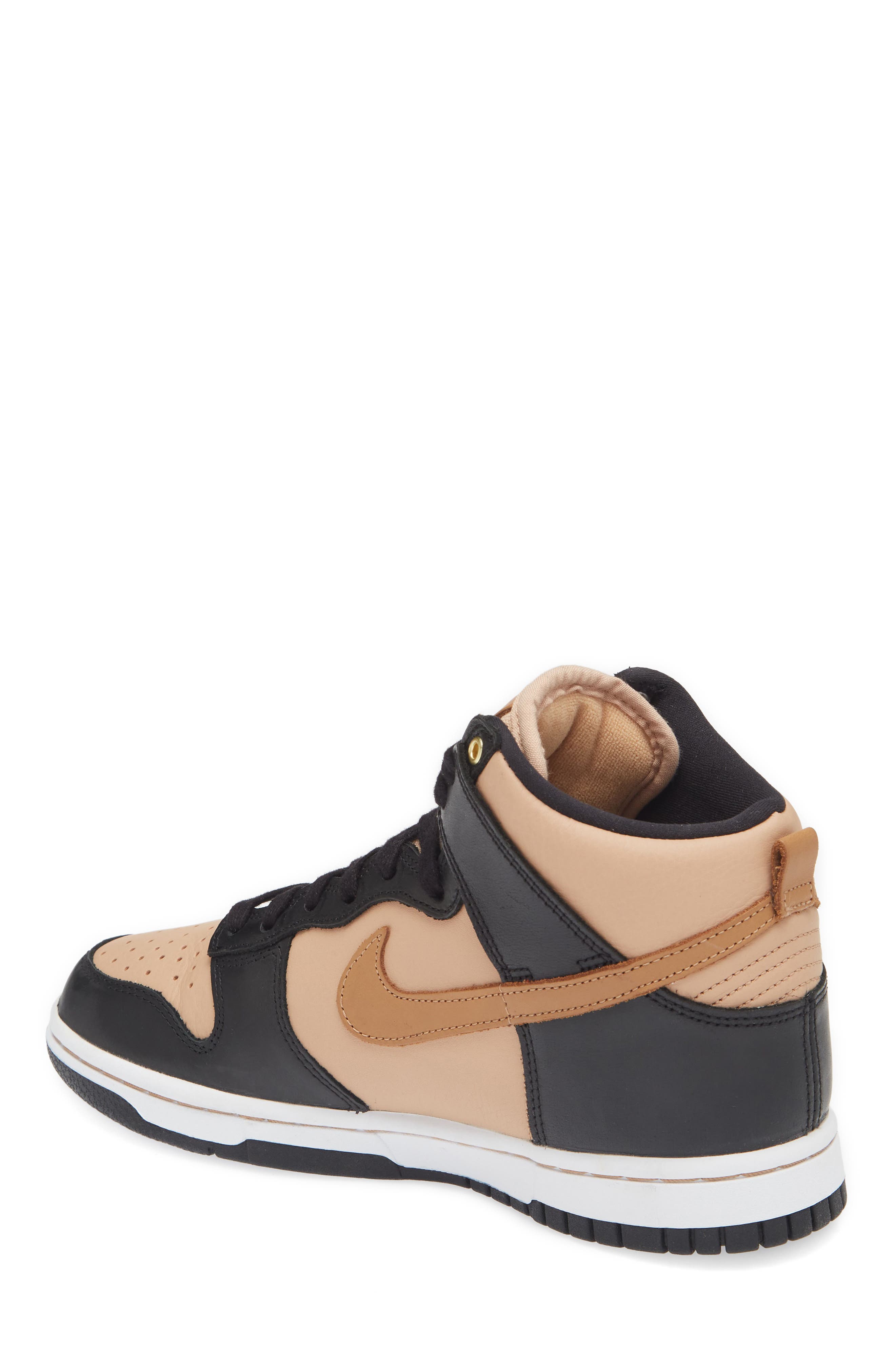 Dunk High LXX Basketball Sneaker, Alternate, color, BLACK/ FLAX/ TAN/ WHITE