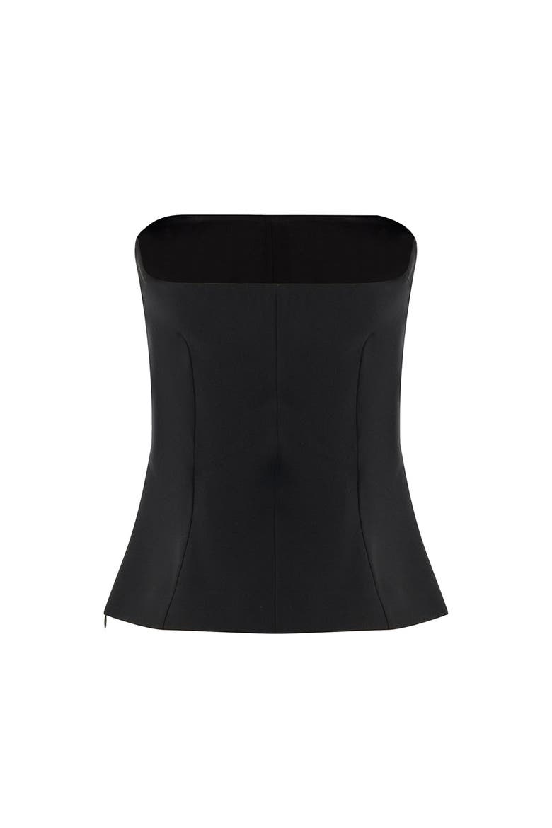 Baylee Strapless  Bustier, Alternate, color, BLACK