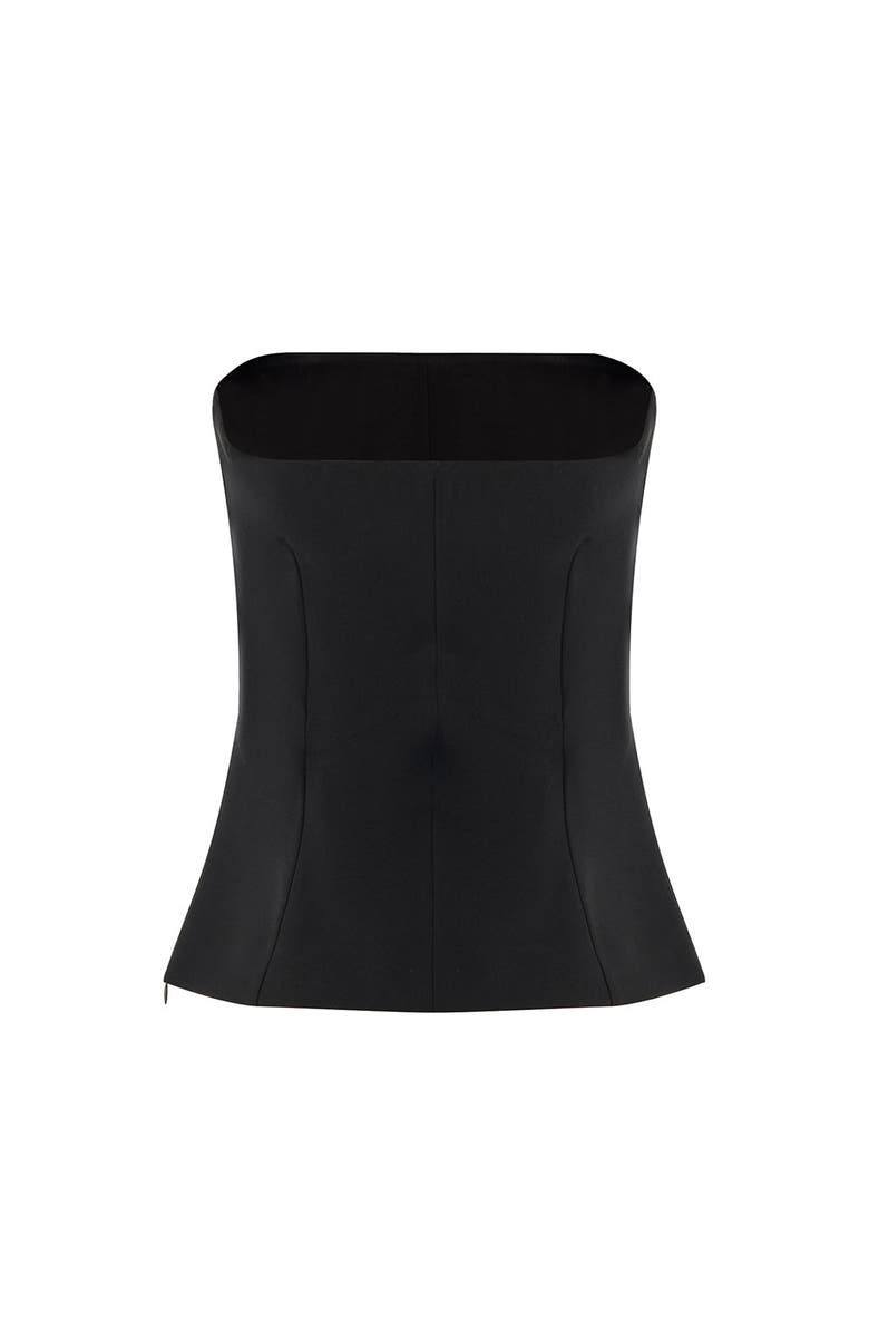 Exquise Baylee Strapless Button, Alternate, color, Black