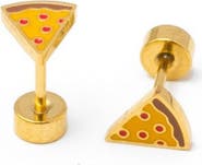 Pip Pop Pizza Stud Earrings