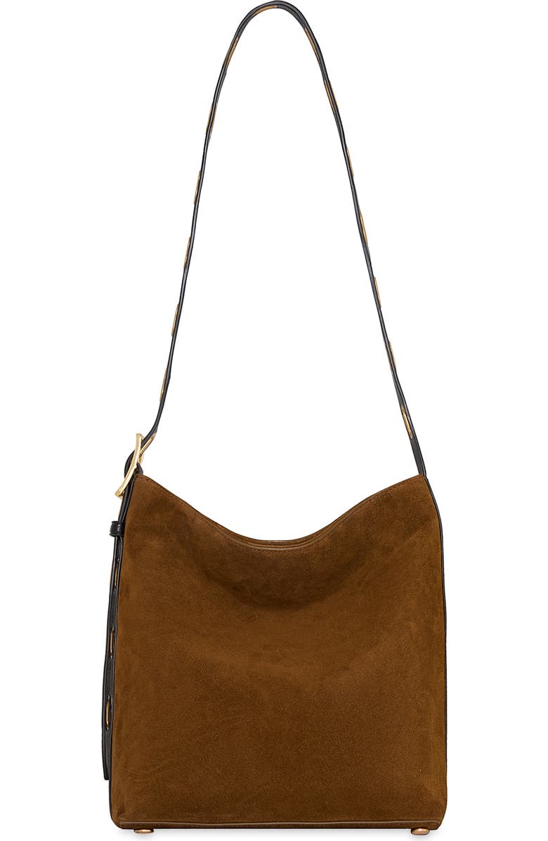 Rebecca Minkoff Crosby Suede Bucket Bag, Main, color,
